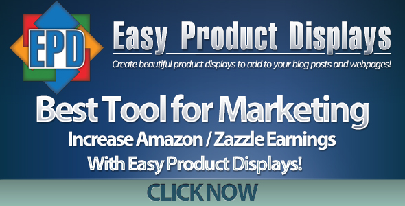 Easy Product Displays for Amazon and Zazzle Affiliates